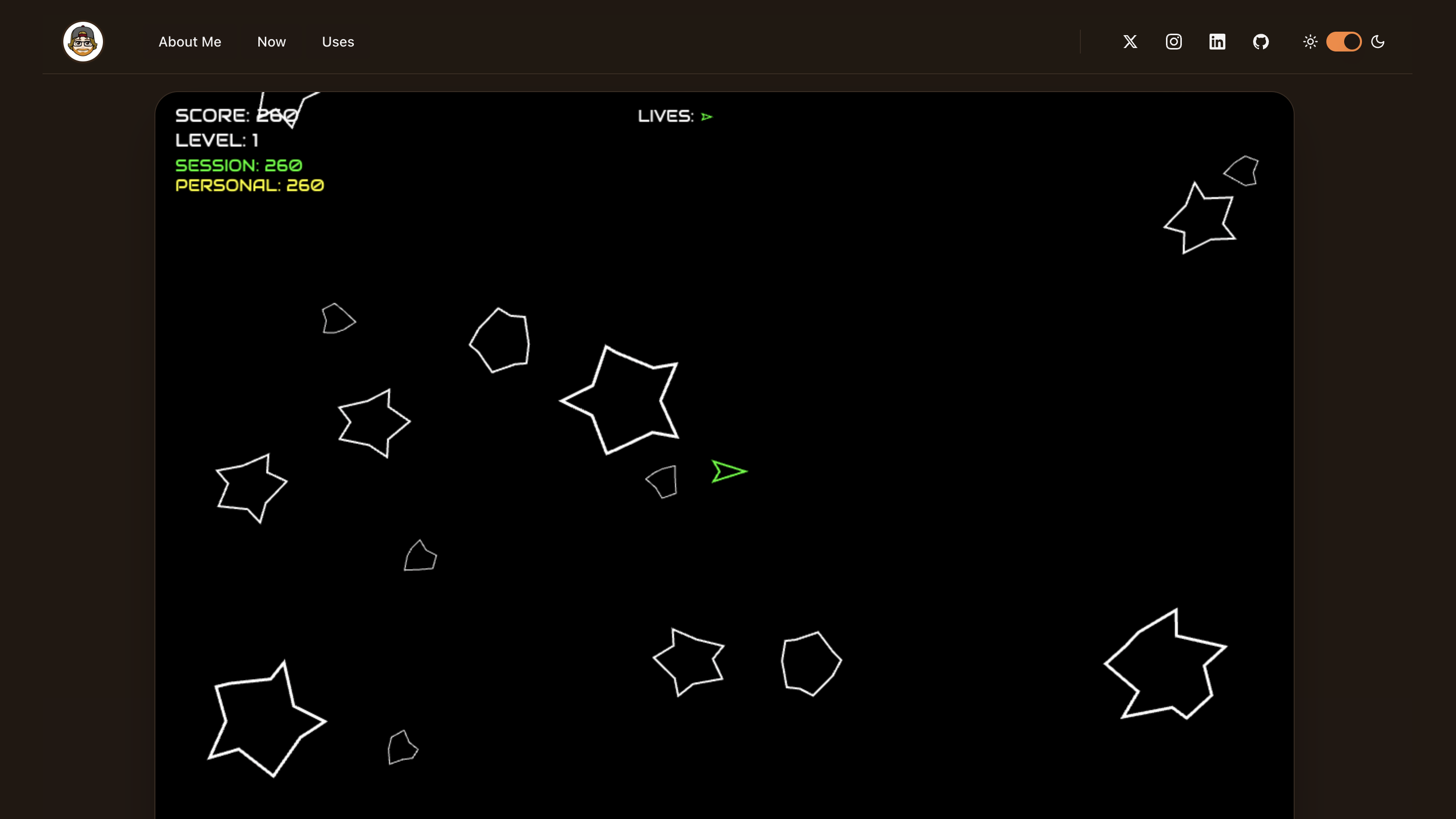 I Asked AI to Make My Site 'Pop' — It Built Asteroids Instead